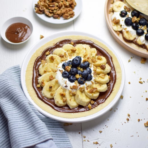 piadina met banaan en chocoladesaus van ahornsiroop, 3-mix notenpasta, kokosmelk en cacaopoeder (11)